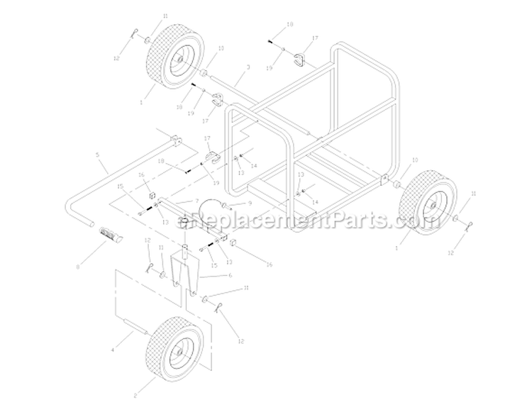 Page C Diagram and Parts List for 1277-0  Briggs and Stratton Generator